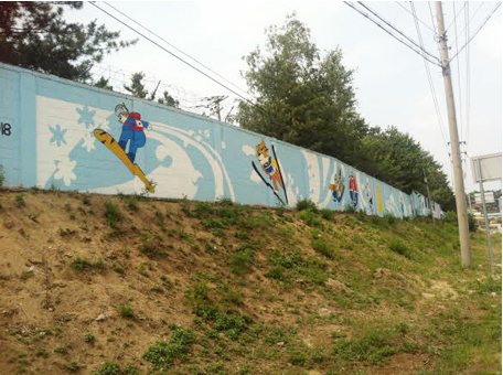 소초면 흥양리 153대대 벽화사진