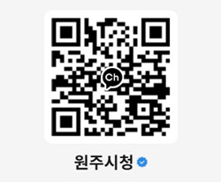 원주시 카카오채널 QR코드